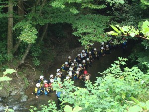 re年少ｷｬﾝﾌﾟ(沢登り)