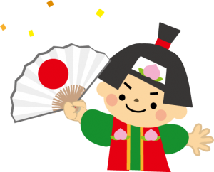 [ シンボルマークの桃太郎 ]