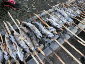 【見事に焼きあがったあまご】