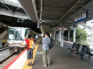新大阪駅から一路、新倉敷駅へ
